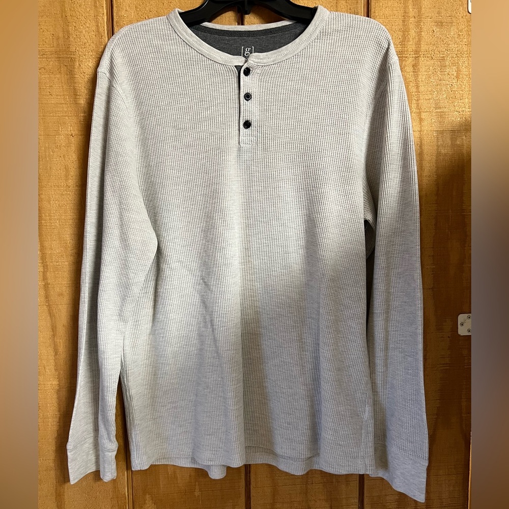 George Light Gray Long Sleeve Henley